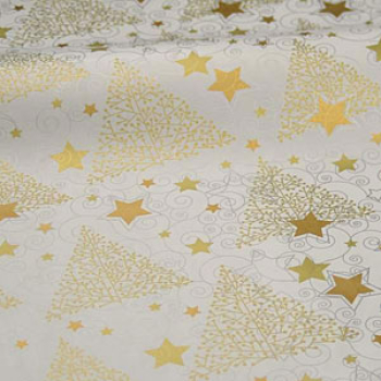 Weihnachspapier 50cm/250m weiss/gold