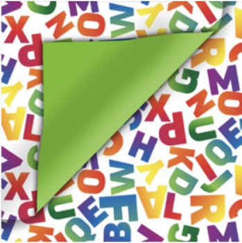 Geschenkpapier Buchstaben 50cm