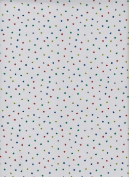 Weihnachtspapier Sternchen metallic 30cm