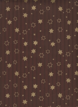 Weihnachtspapier Sterne gold 30 cm