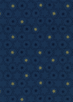 Weihnachtspapier Bozen blau