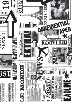 Geschenkpapier Newspaper 50cm