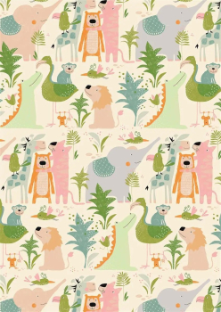 Geschenkpapier Zoo 70cm