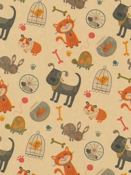 Geschenkpapier HUNDKATZEMAUS 50cm