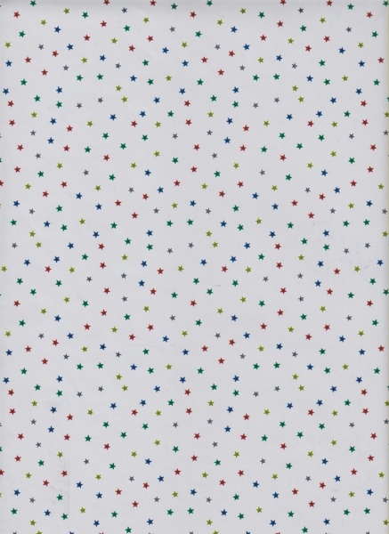 Weihnachtspapier Sternchen metallic 30cm