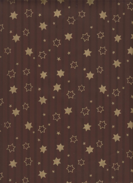 Weihnachtspapier Sterne gold 30 cm
