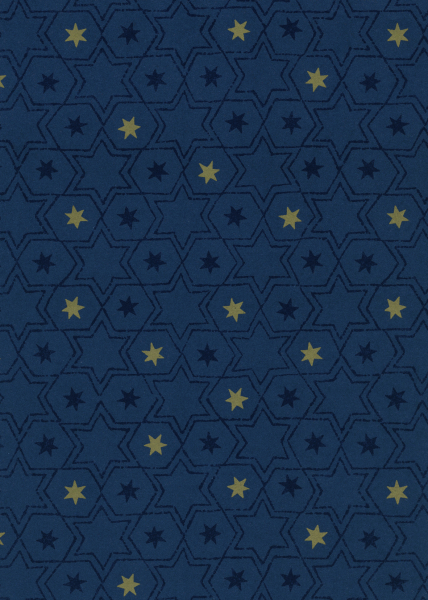 Weihnachtspapier Bozen blau