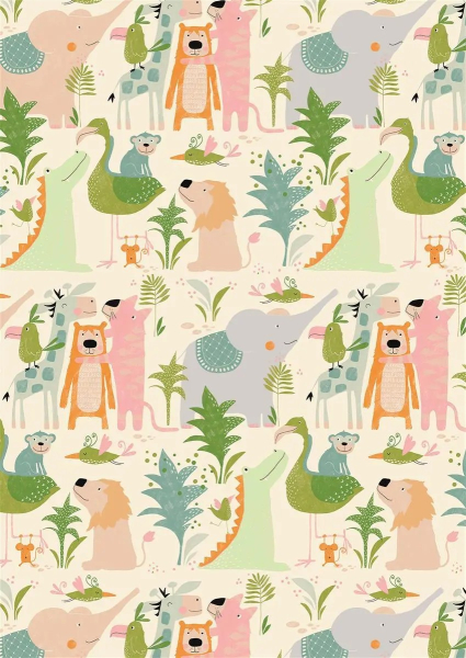 Geschenkpapier Zoo 70cm