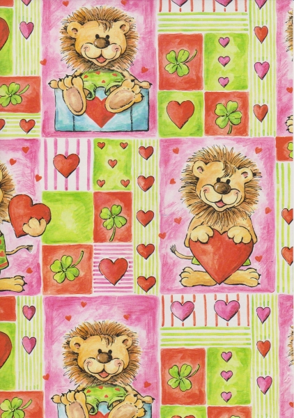 Geschenkpapier LÖWE 70cm